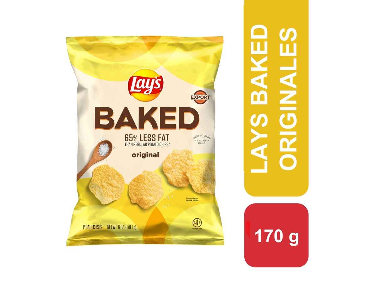 Papa Lay's baked regular con menos grasa - 170 g