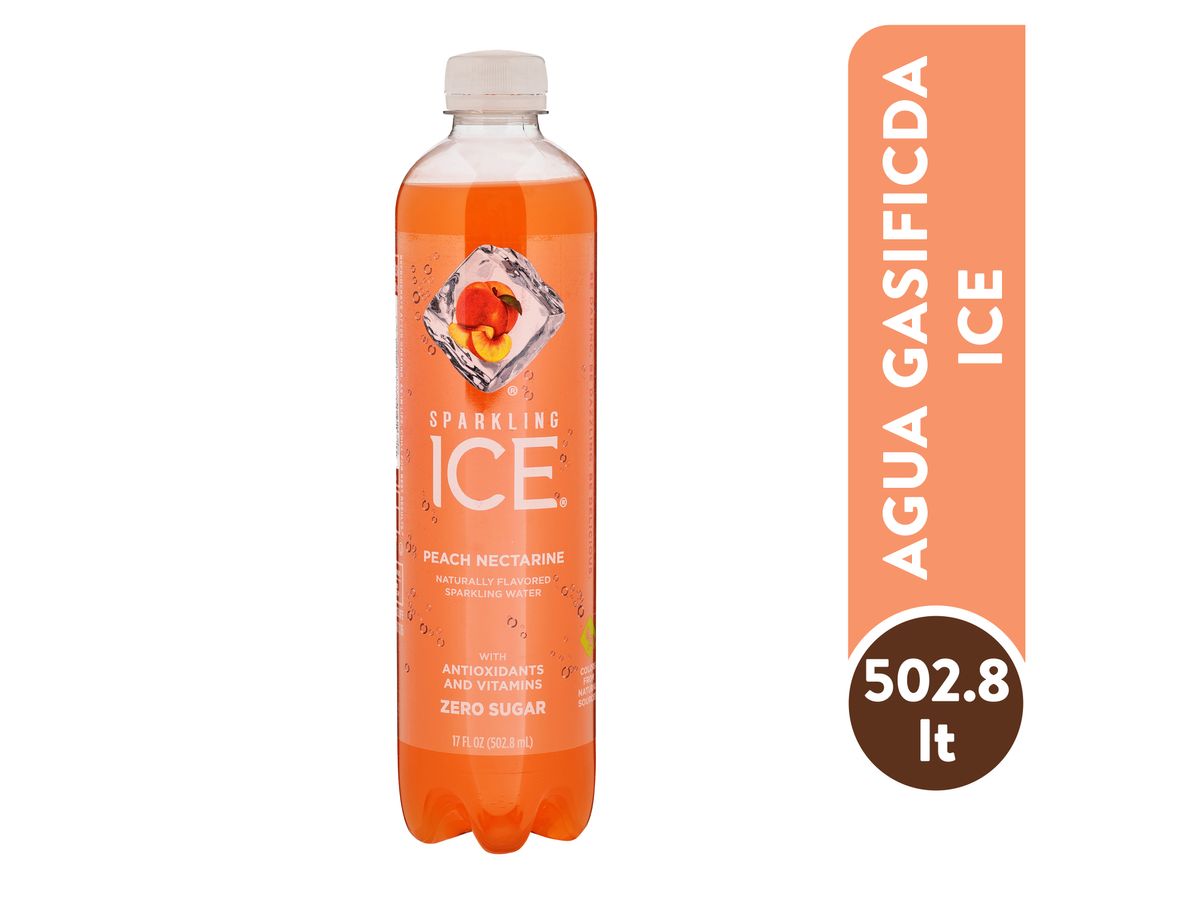 Agua Gasificada Sparkling Ice Melocotón Nectarina - 502.8 ml