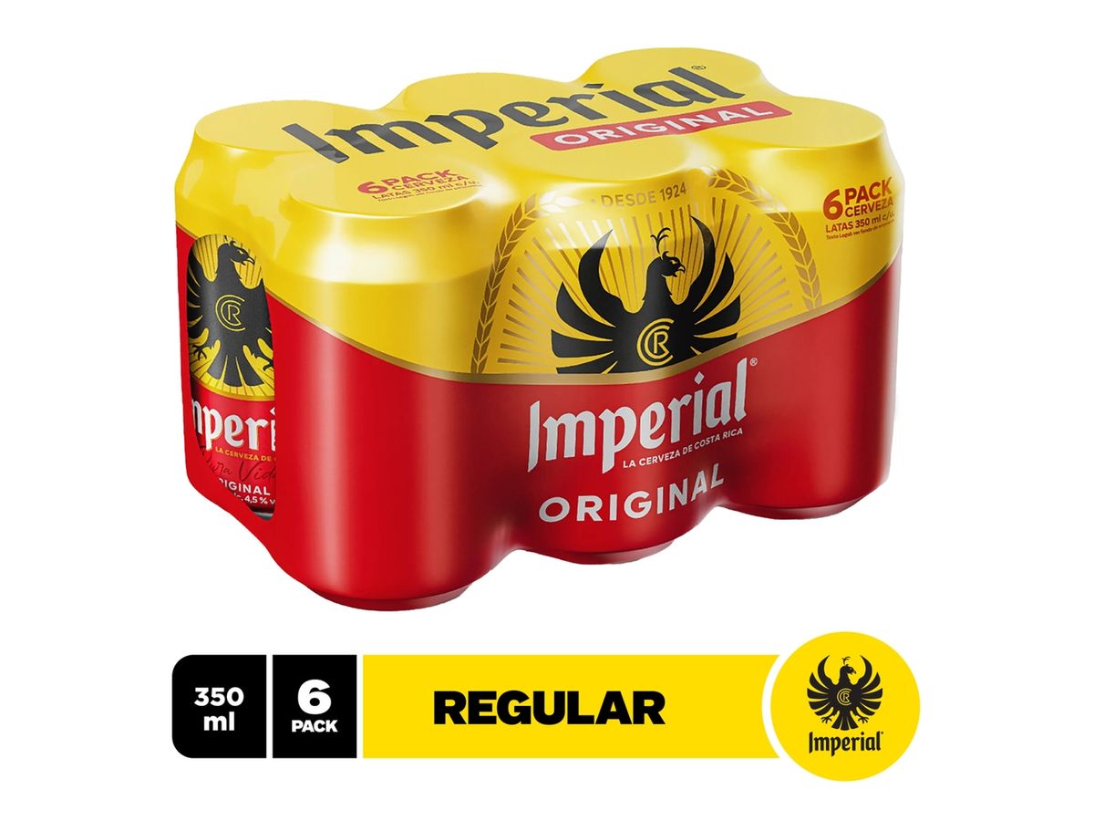 Cerveza Imperial Lata 6 Pack - 350ml