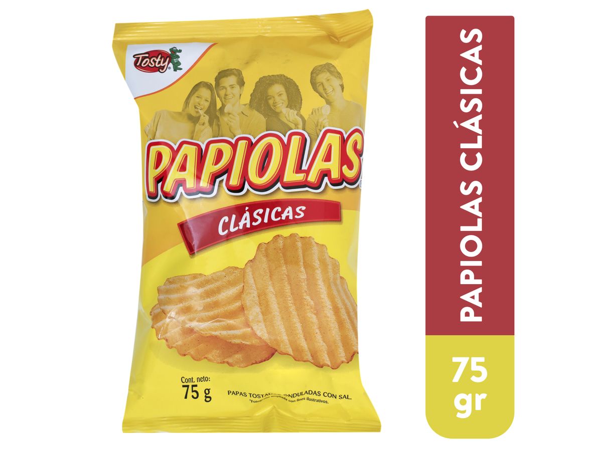 Papiolas Tosty Clásicas queso -75 g