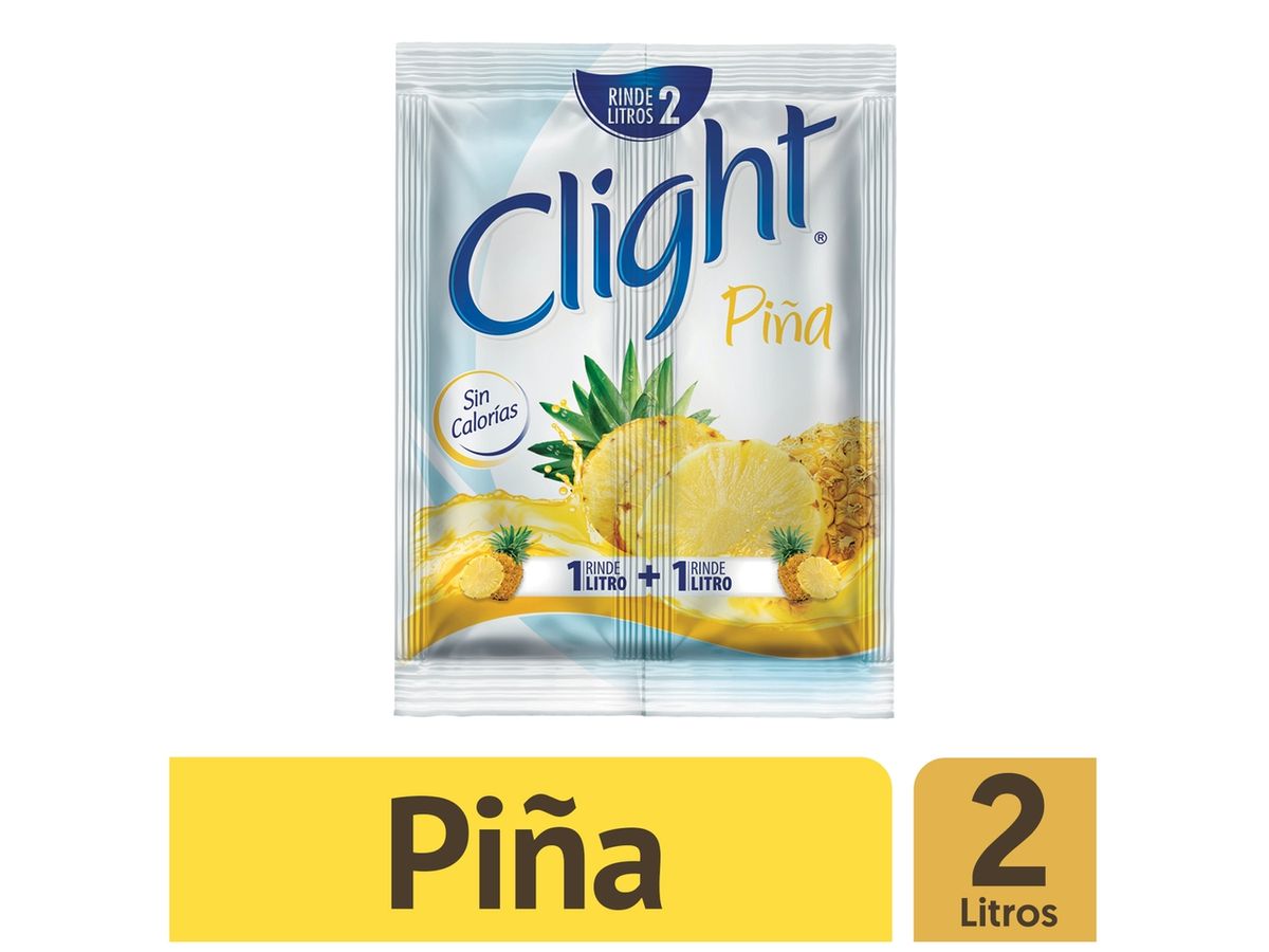 Bebida En Polvo Clight Sin Calorías Sabor Piña Sobres - 14g