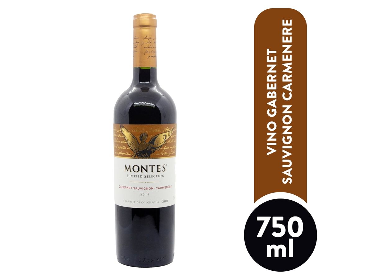 Vino Montes cabernet sauvignon botella - 750 ml