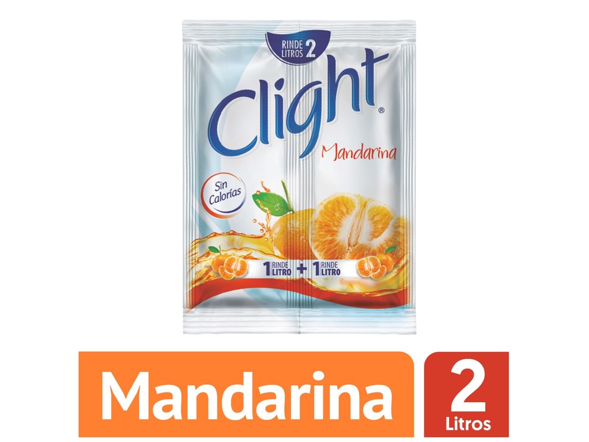 Bebida En Polvo Clight Sin Calorías Sabor Mandarina Sobre - 14g