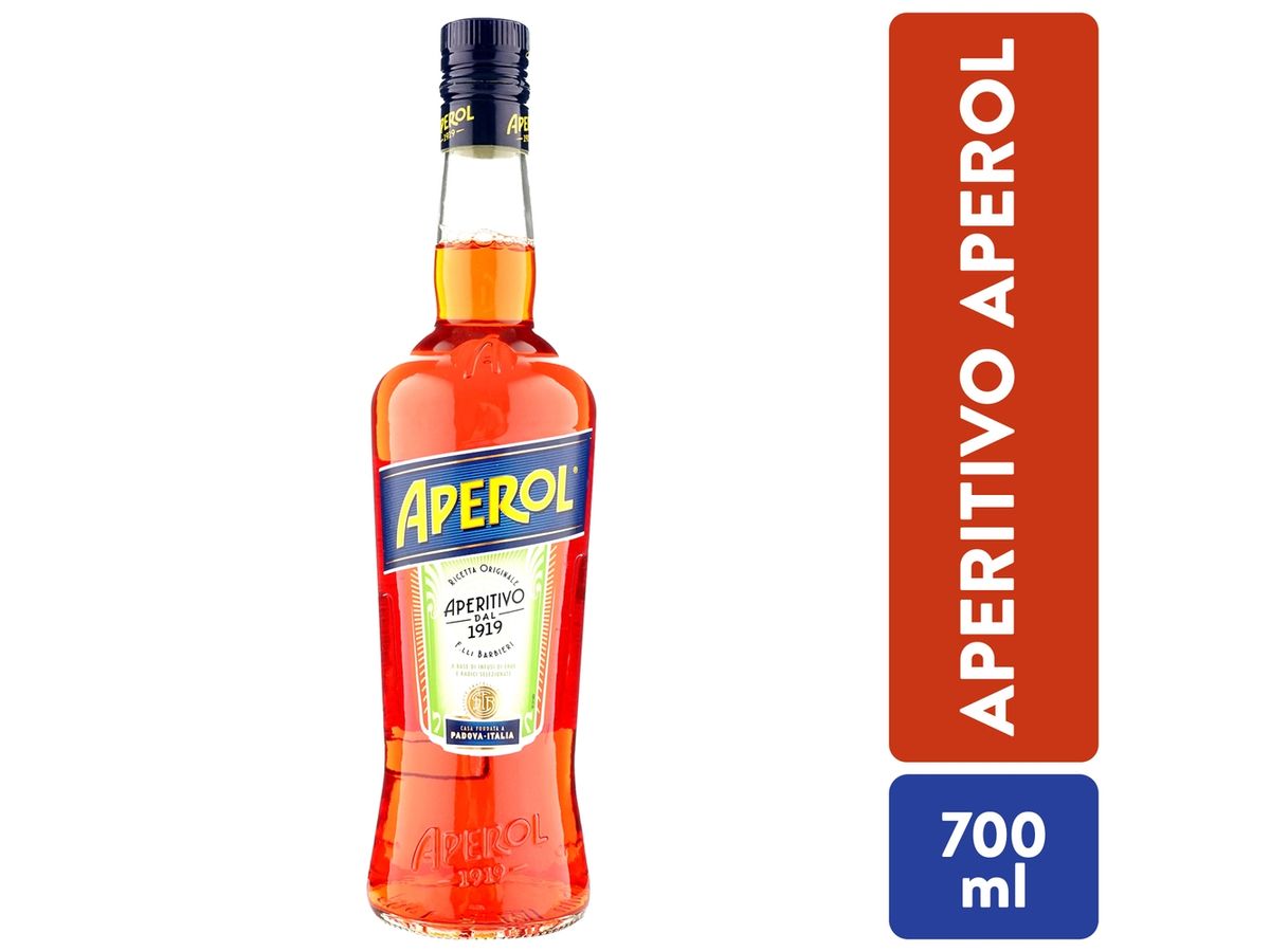 Licor aperitivo Aperol de origen italiano - 700 ml