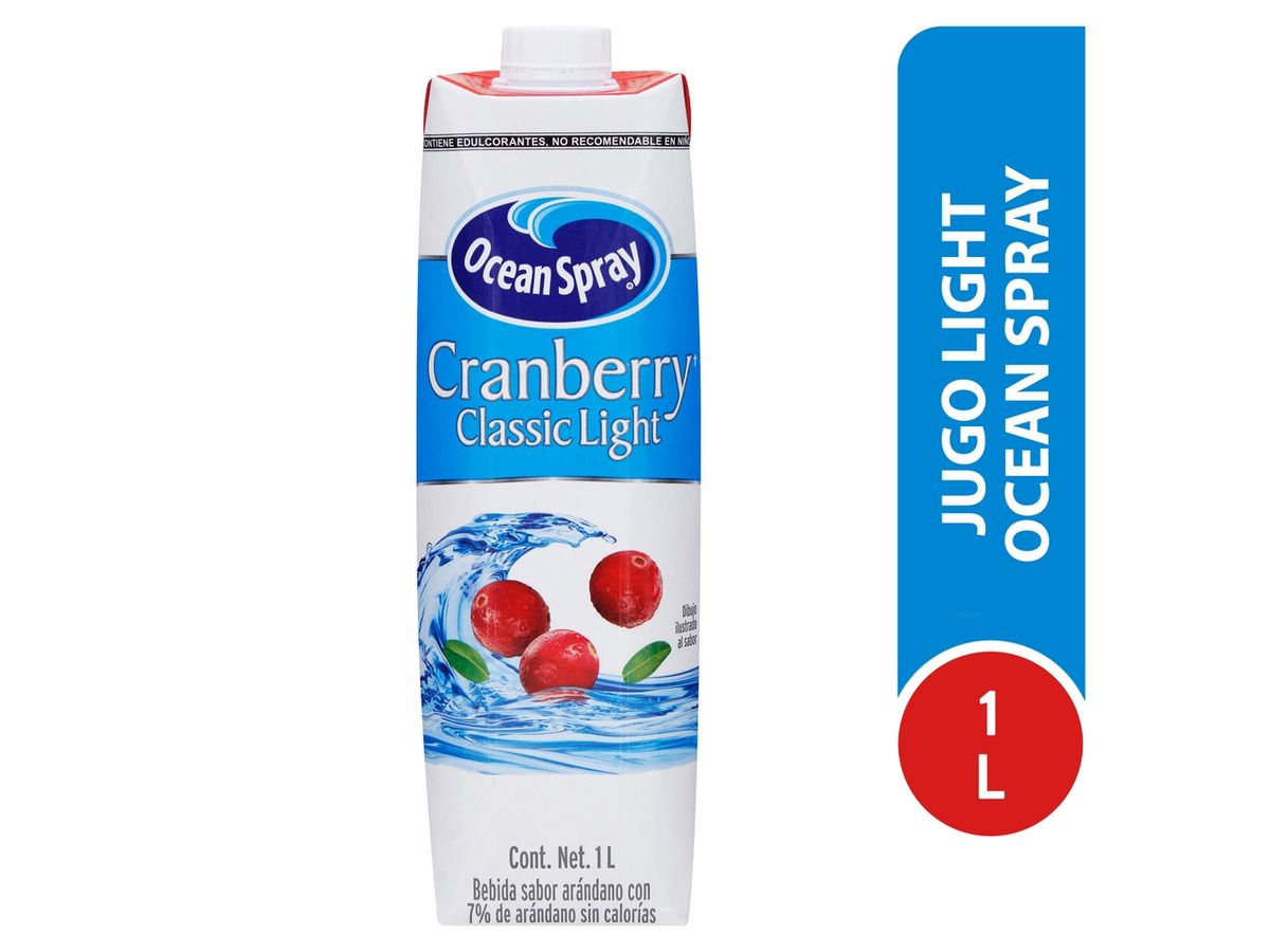 Jugo de arándano Ocean Spray light sin azúcar - 1000 ml