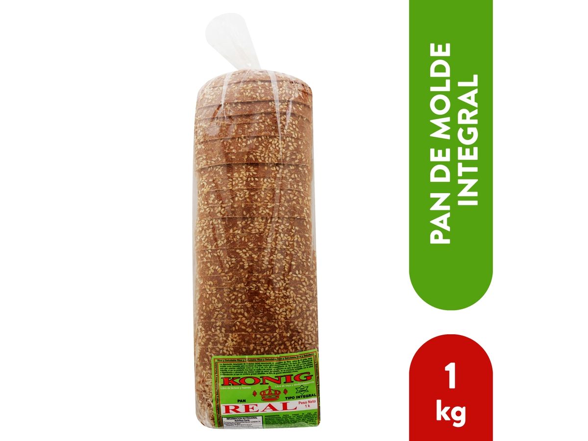 Pan Konig tipo integral con ajonjolí - 1000 g