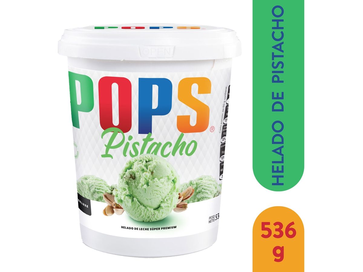 Helado Pops Pistacho - 536 g