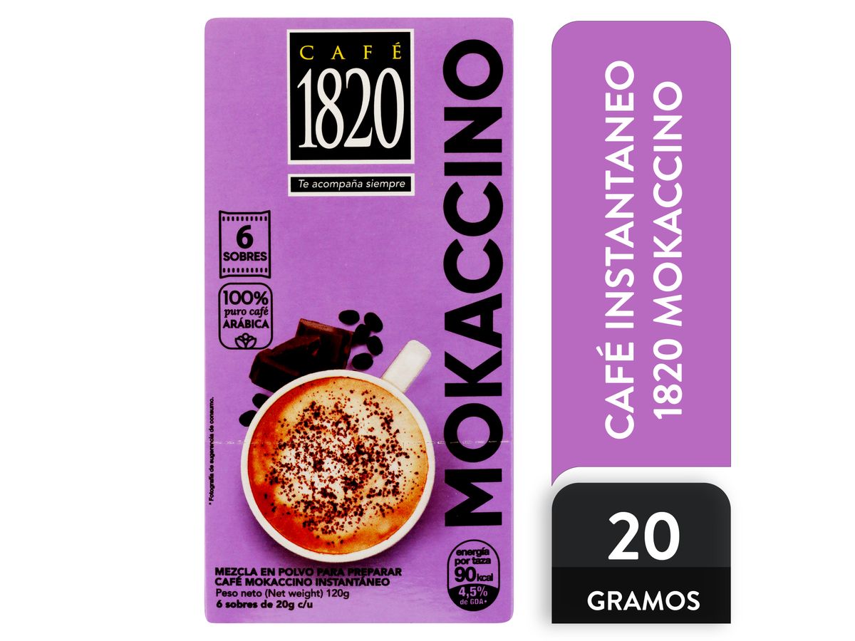 Café instantáneo 1820 mokaccino 6 uds - 120 g