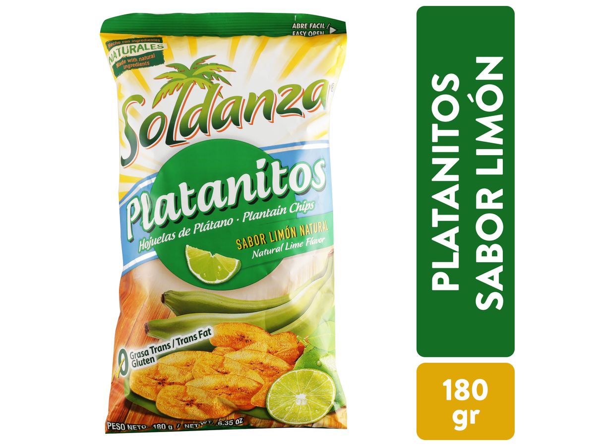 Platanos Soldanza con limón - 180 g