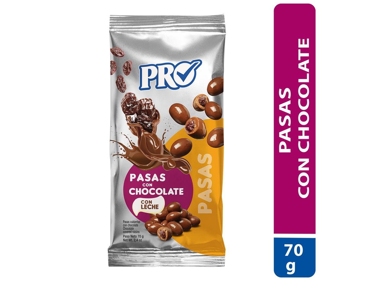 Pasas Pro con chocolate -70 g