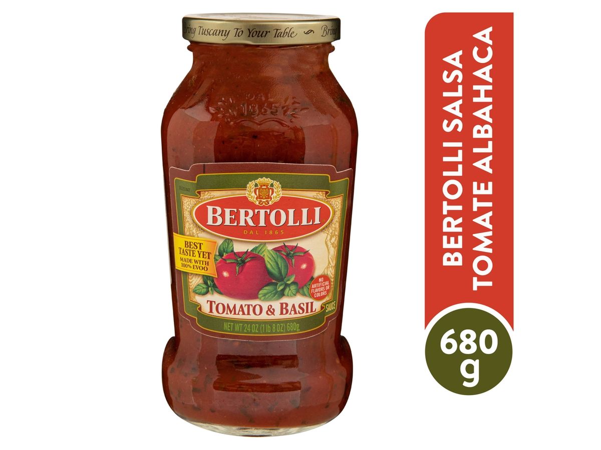 Salsa Bertolli de tomate albahaca - 680 g