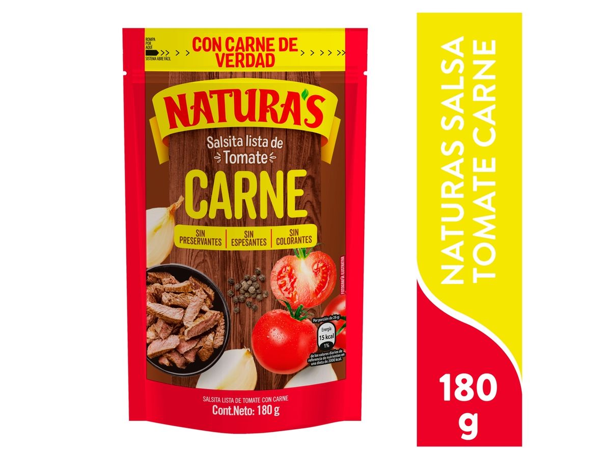Salsa de Tomate Natura's Carne - 180 g