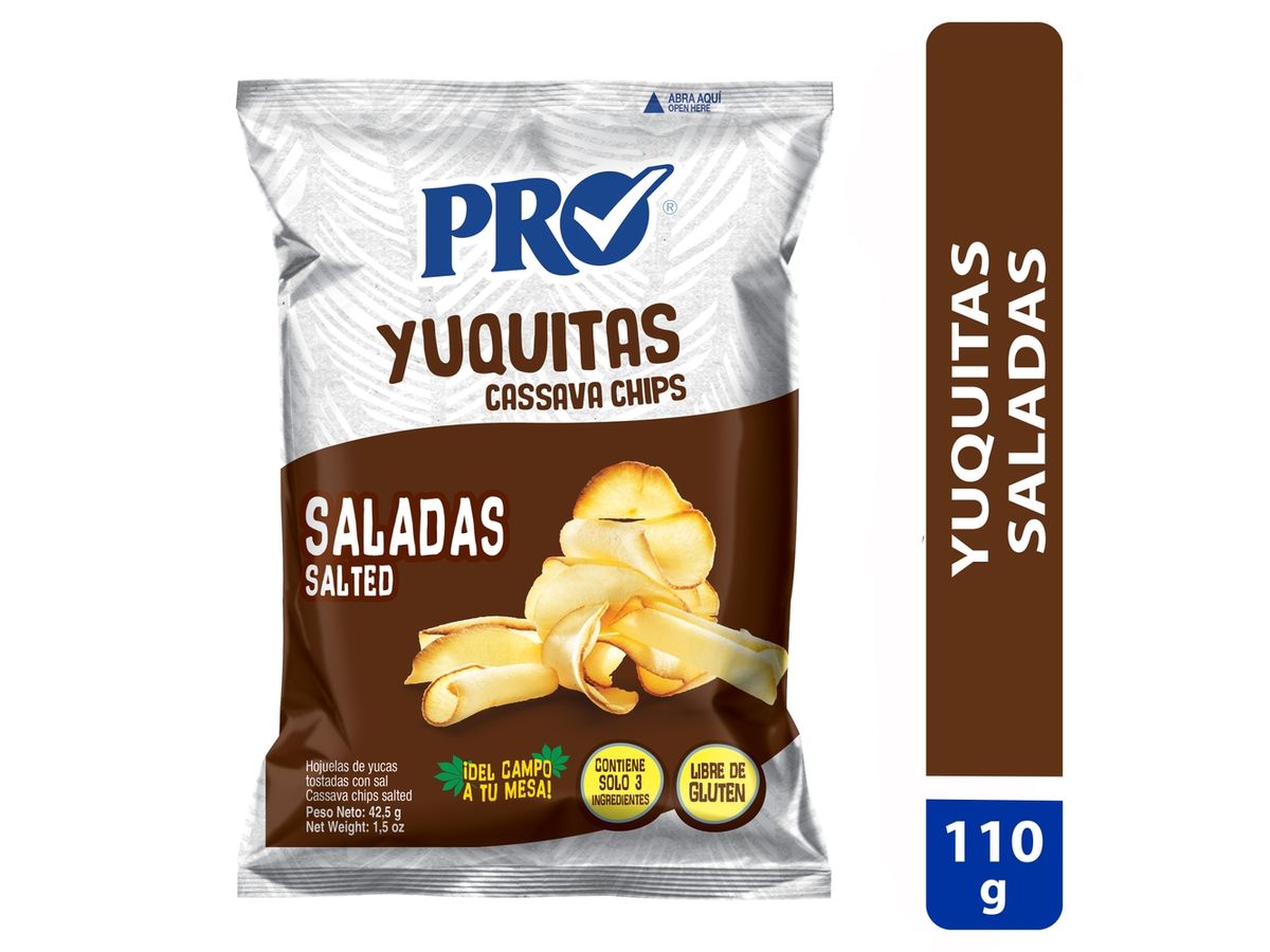 Yucas Pro saladas en hojuelas -110 g