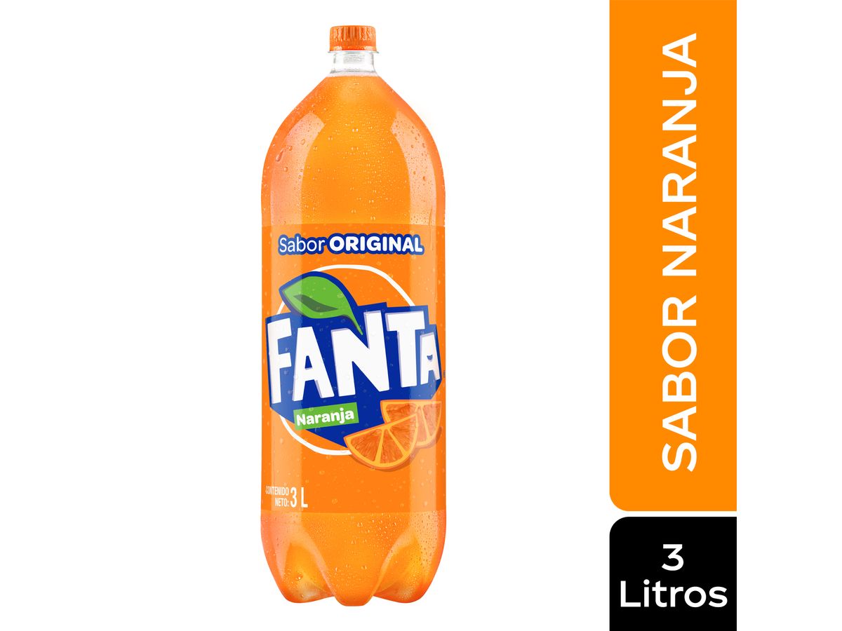 Gaseosa Fanta Naranja regular - 3 L