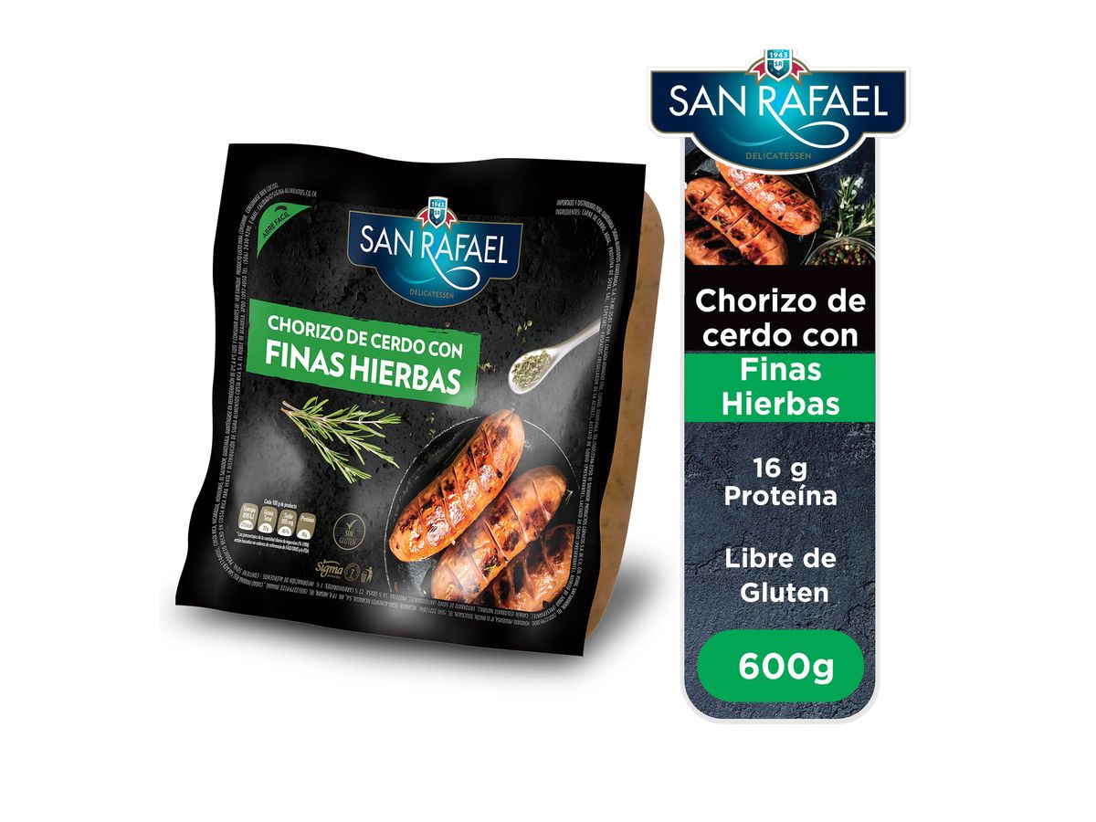Chorizo San Rafael cerdo finas hierbas - 600 g
