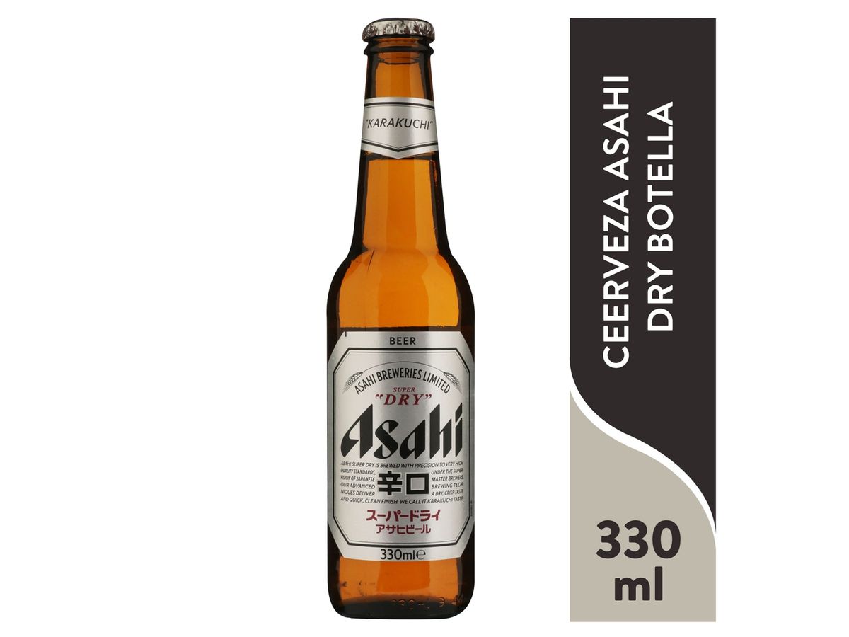 Cerveza Asahi Dry botella - 330 ml