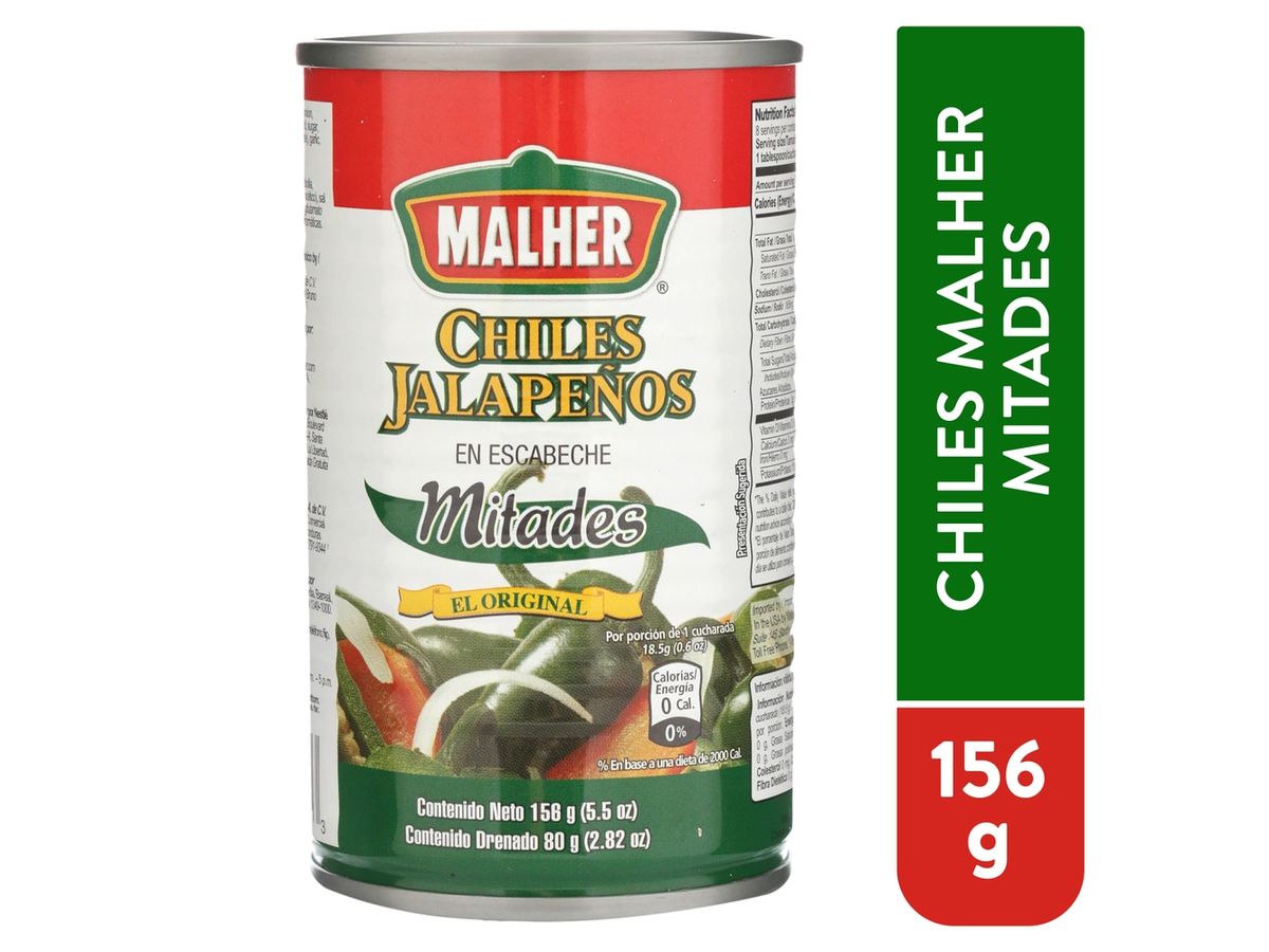 Chile Malher En Mitades -156 g