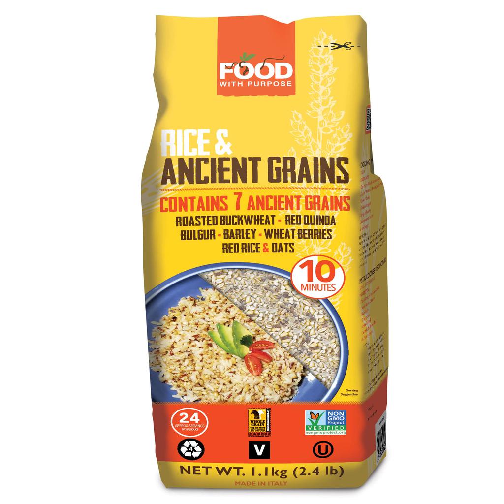 Food with Purpose Arroz y 7 Granos Antiguos 1.1 kg / 2.4 lb