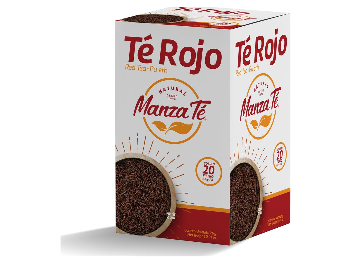Té Rojo Manzate Caja 20 Uds - 26 g