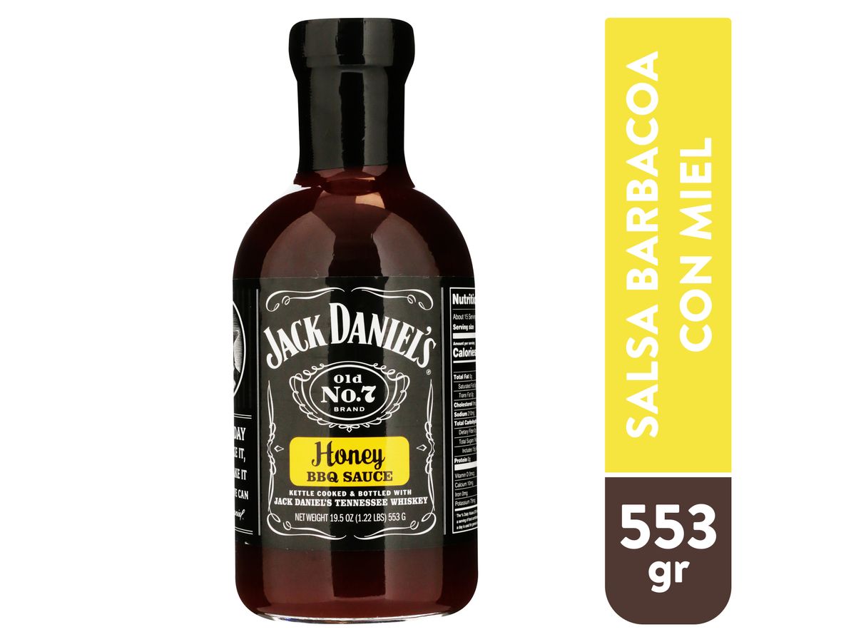 Salsa barbacoa Jack Daniel's dulce y libre de gluten - 553 g