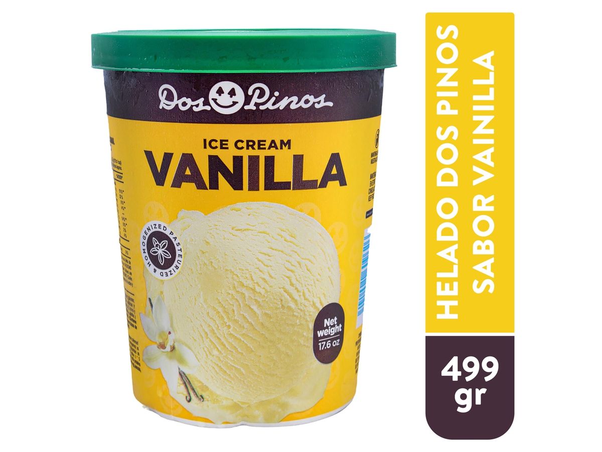 Helado Dos Pinos vainilla - 499 g