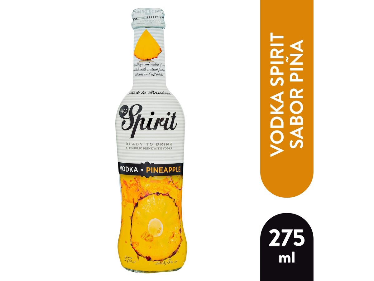 Bebida alcohólica Spirit a base de vodka con piña - 275 ml