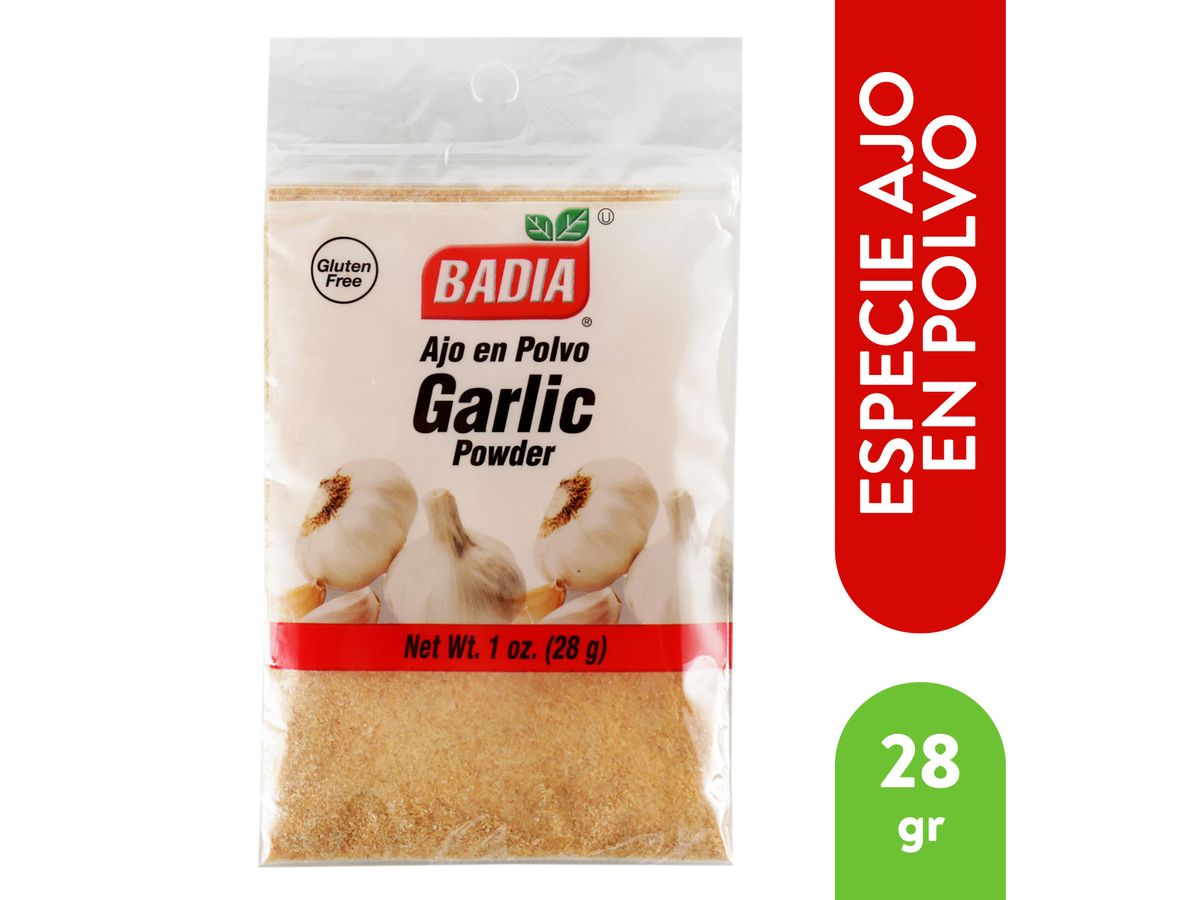 Ajo en polvo Badia libre de gluten - 28 g