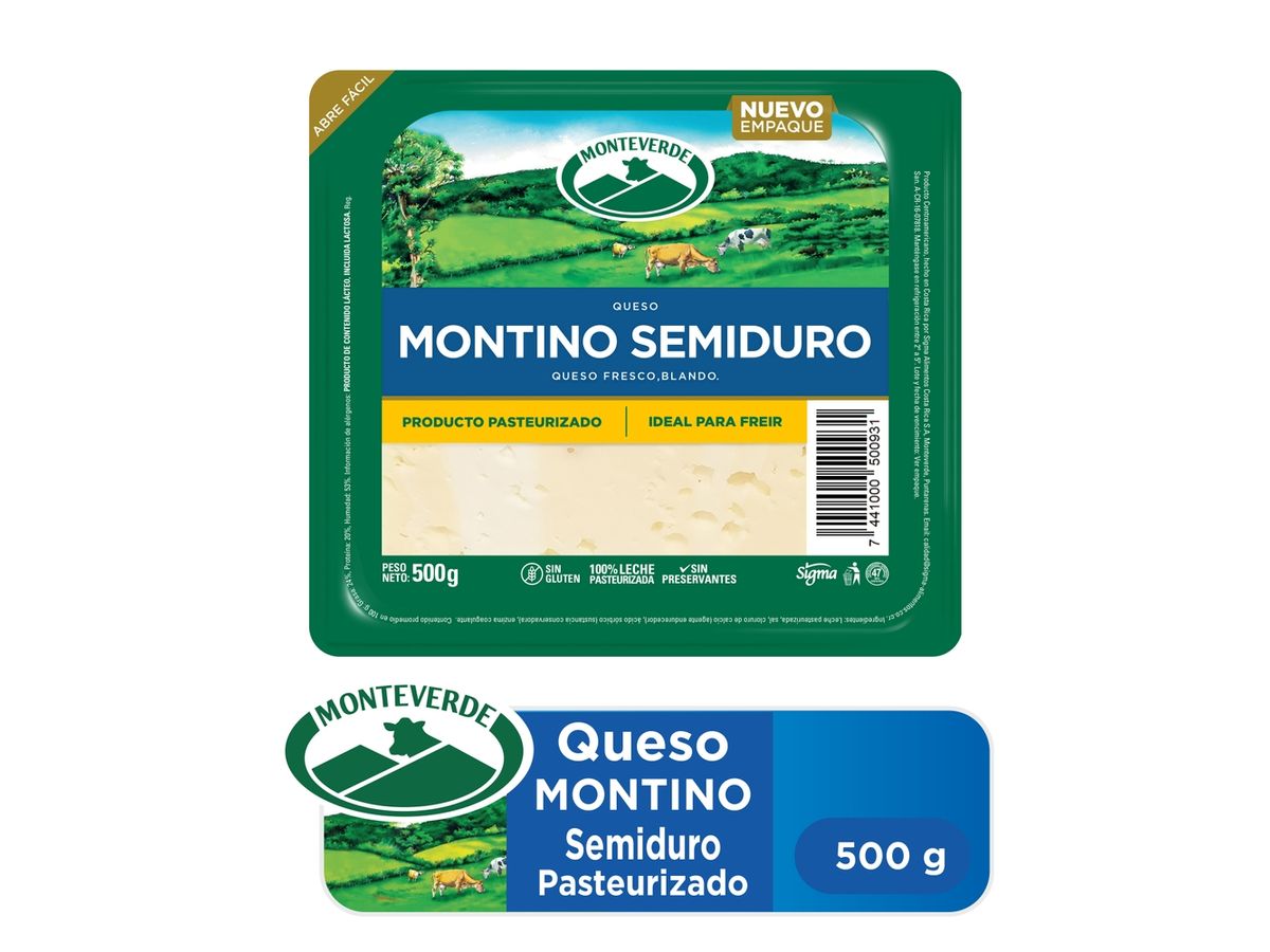 Queso Monteverde montino semiduro  - 500 g