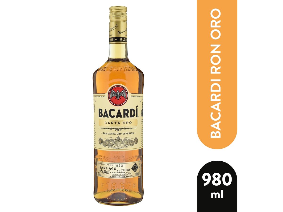 Ron Bacardi Oro -980ml