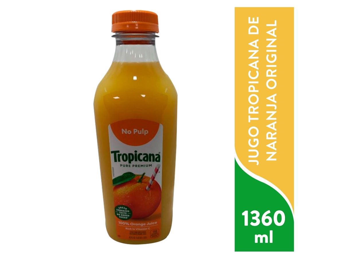 Jugo Tropicana de naranja original - 1360 ml