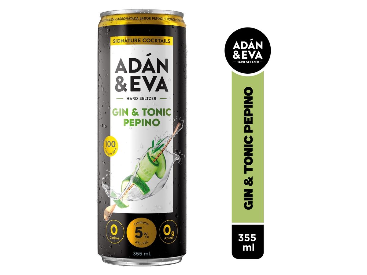 Bebida alcohólica Adán & Eva gin & tonic signature cocktails - 355 ml