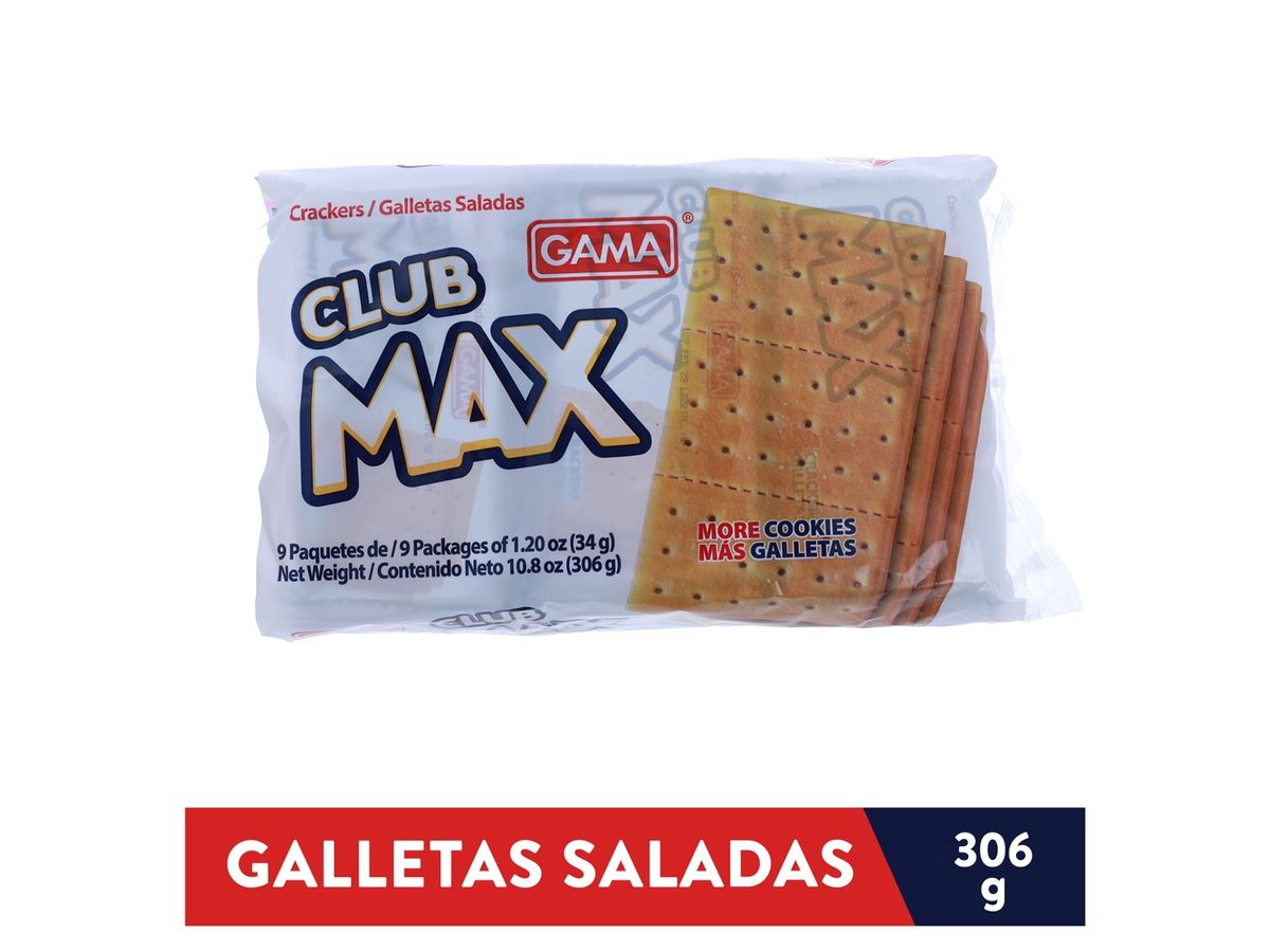 Galleta Gama Salada Club Max 9 Uds - 306 g