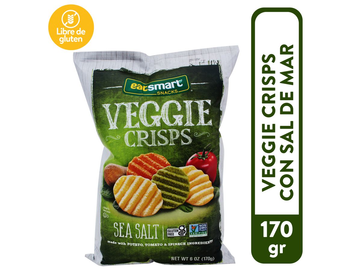 Snack Veggie Crisps Con Sal De Mar - 170 g