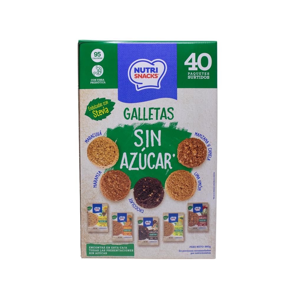 NutriSnacks Galletas Sin Azúcar 40 Unidades / 24 g / 0.85 oz