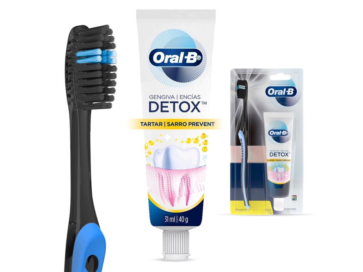 Pasta de Dientes Sarro Prevent + Cepillo Dental Indicator Oral-B
