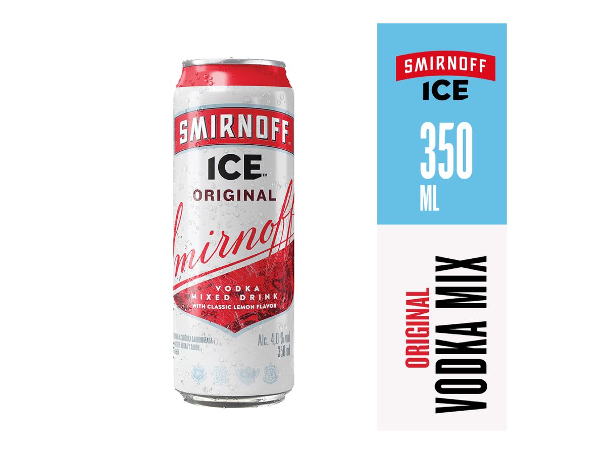 Bebida Saborizada a Base de Vodka Smirnoff Ice Original Lata -350 ml