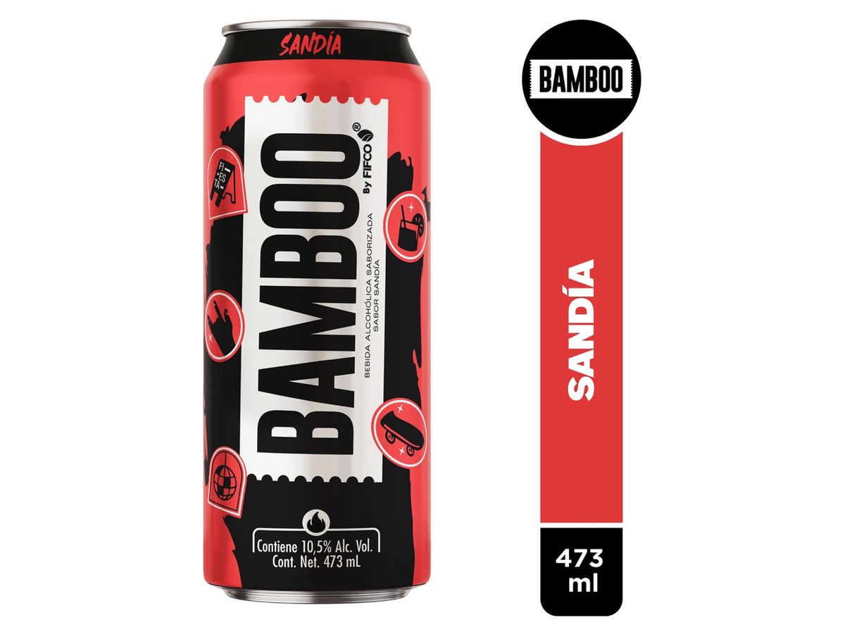 Bebida Bamboo Sandía 10.5% alcohol - 437 ml