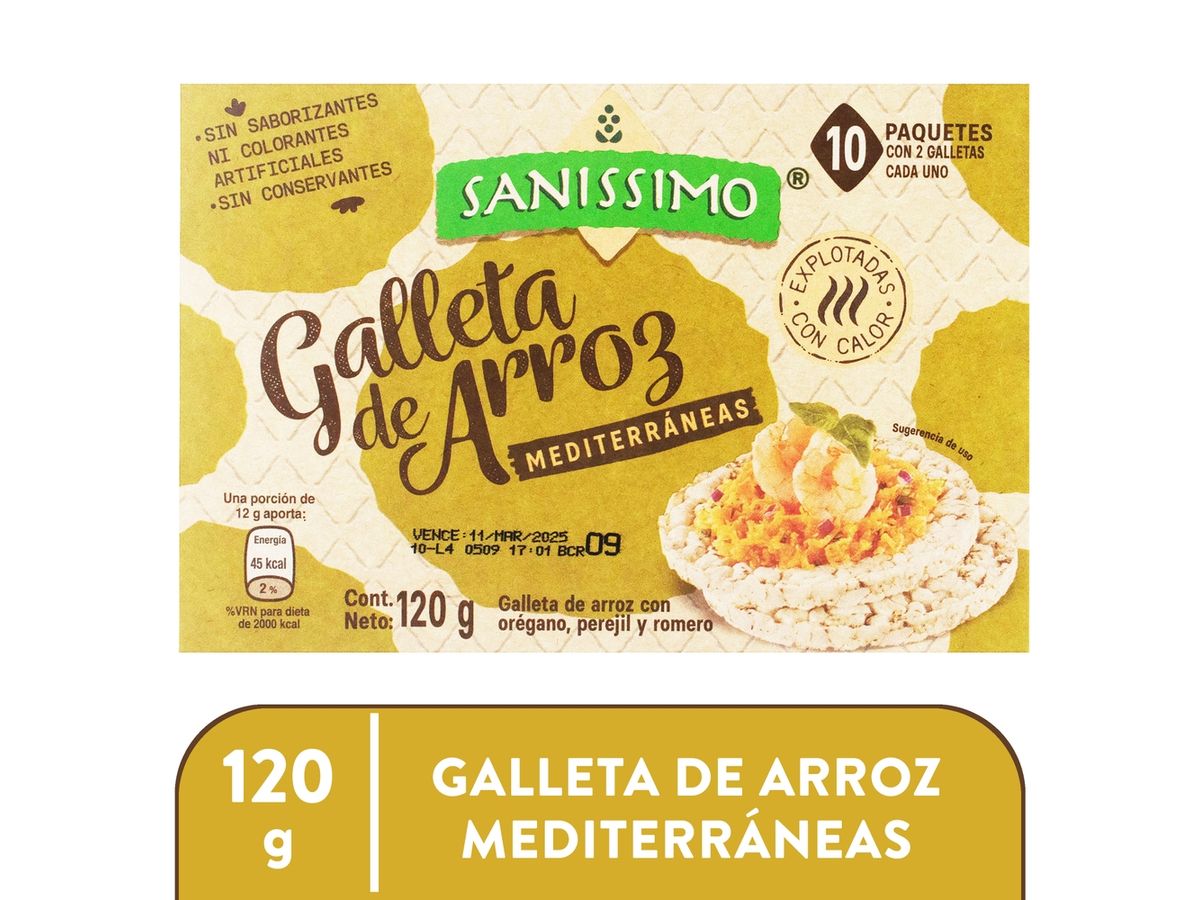 Galletas Arroz Mediterranea - 120 g