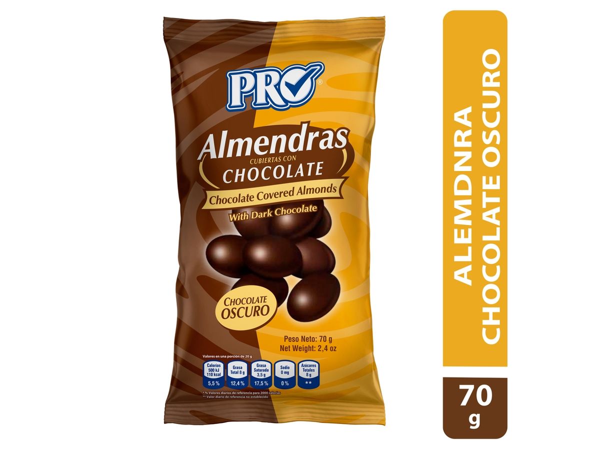 Semilla Pro almendra chocolate oscuro -70 g