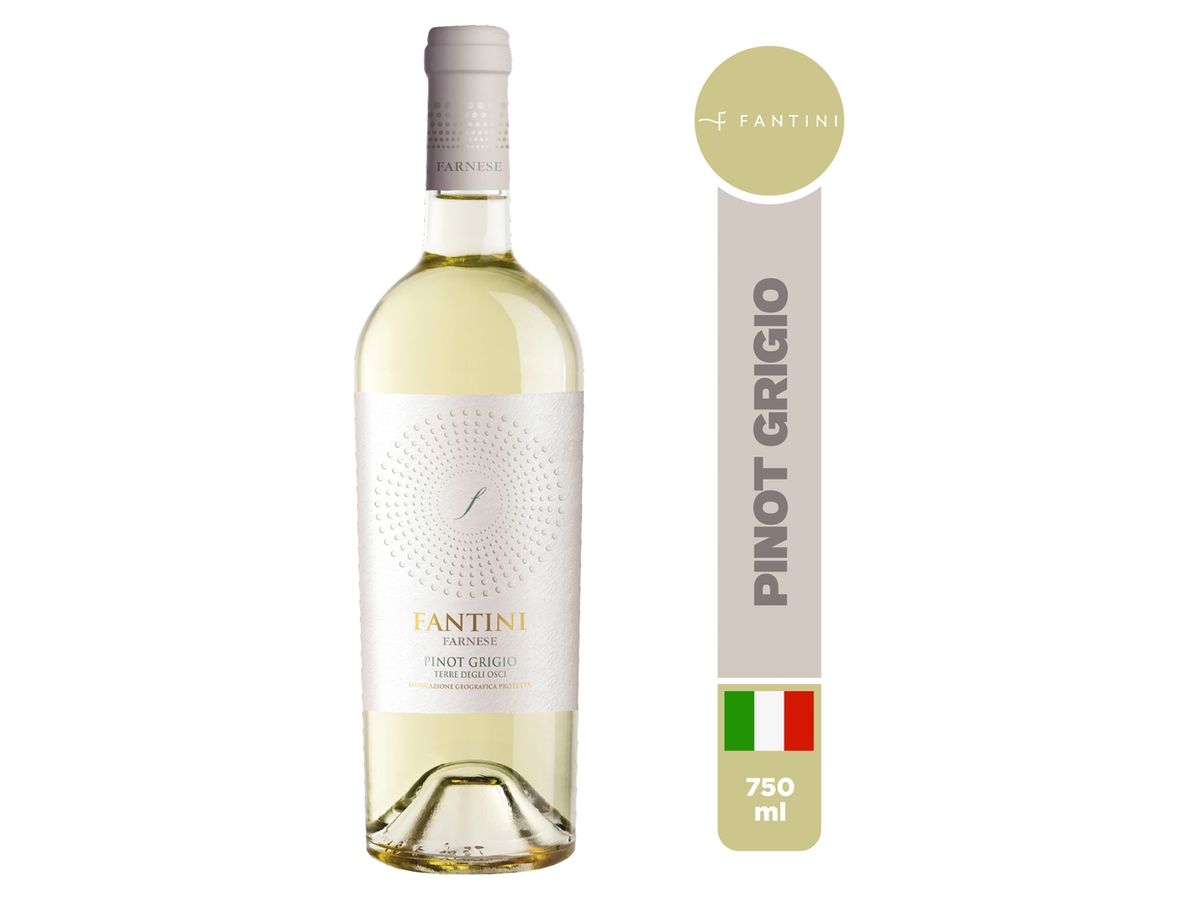 Vino blanco Fantini terre siciliante pinot grigio - 750 ml