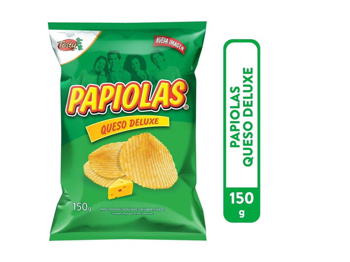Papas tostadas Papiolas sabor queso deluxe - 150 g