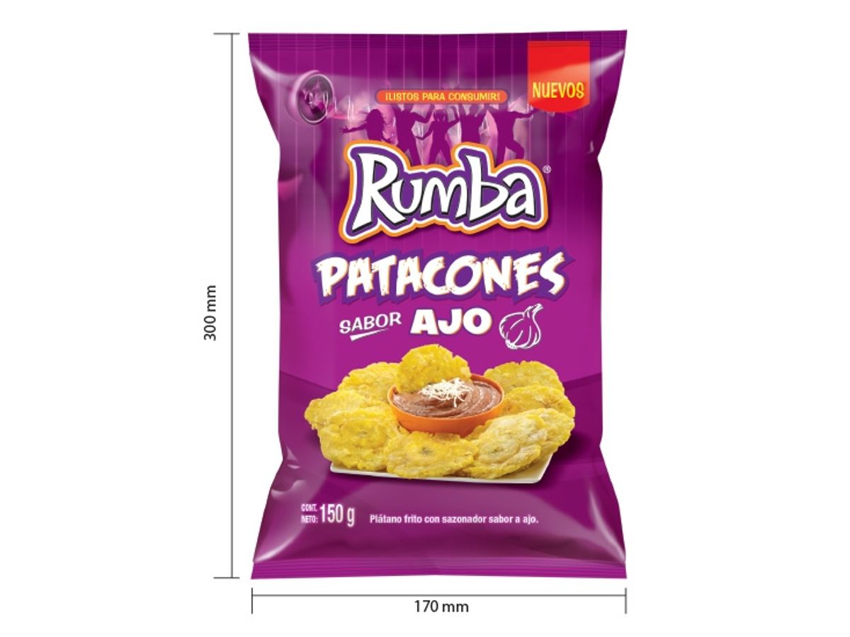 Patacones Rumba sabor ajo - 150 g