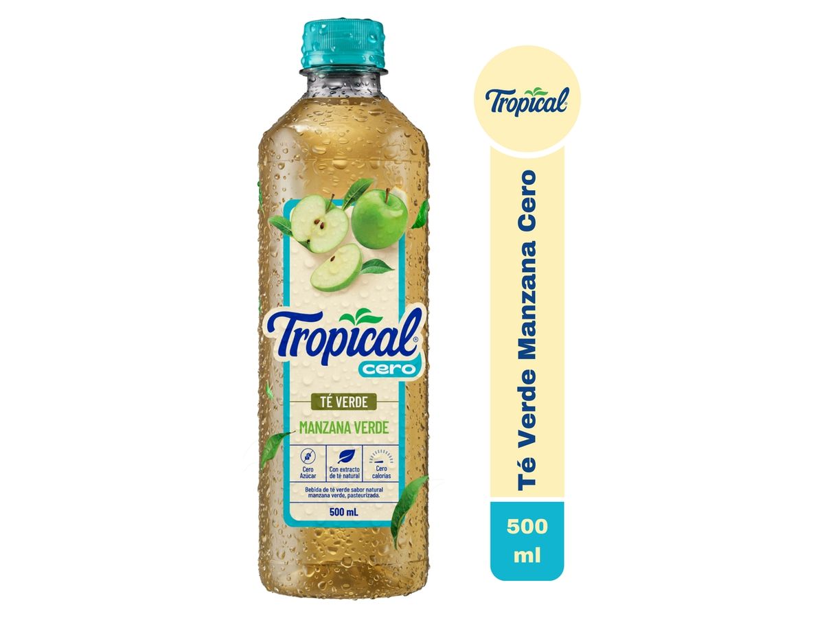 Refresco Tropical Te Verde Manzana Cero - 500ml
