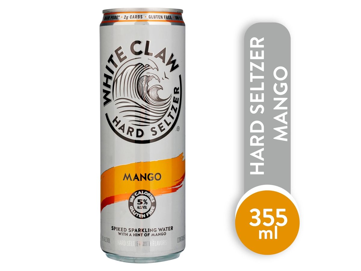 Bebida alcohólica White Claw sabor mango - 355 ml