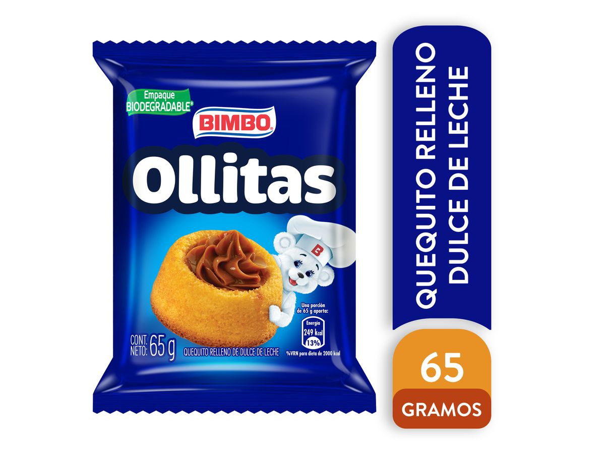 Quequito Bimbo ollita dulce de leche - 65 g