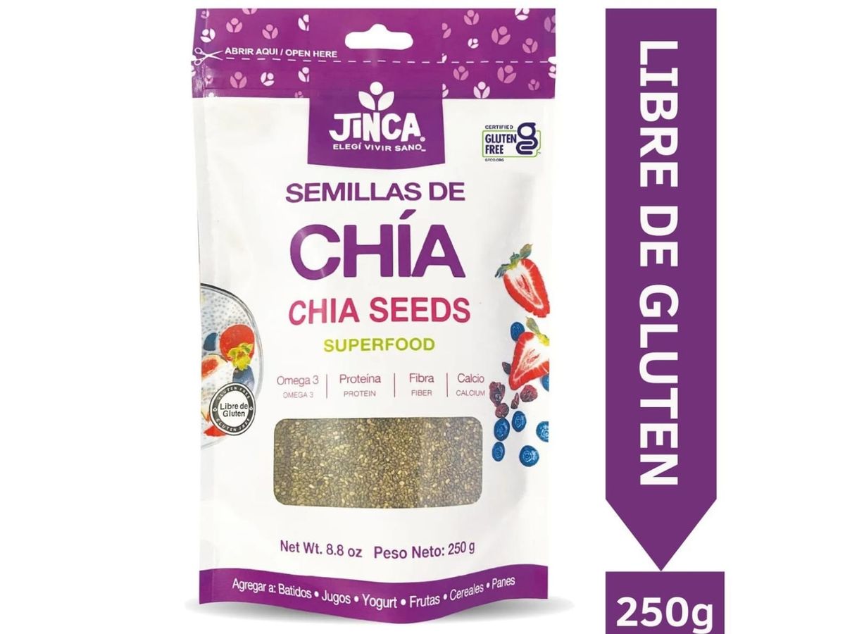 Semillas de Chía Jinca libres de gluten - 250 g