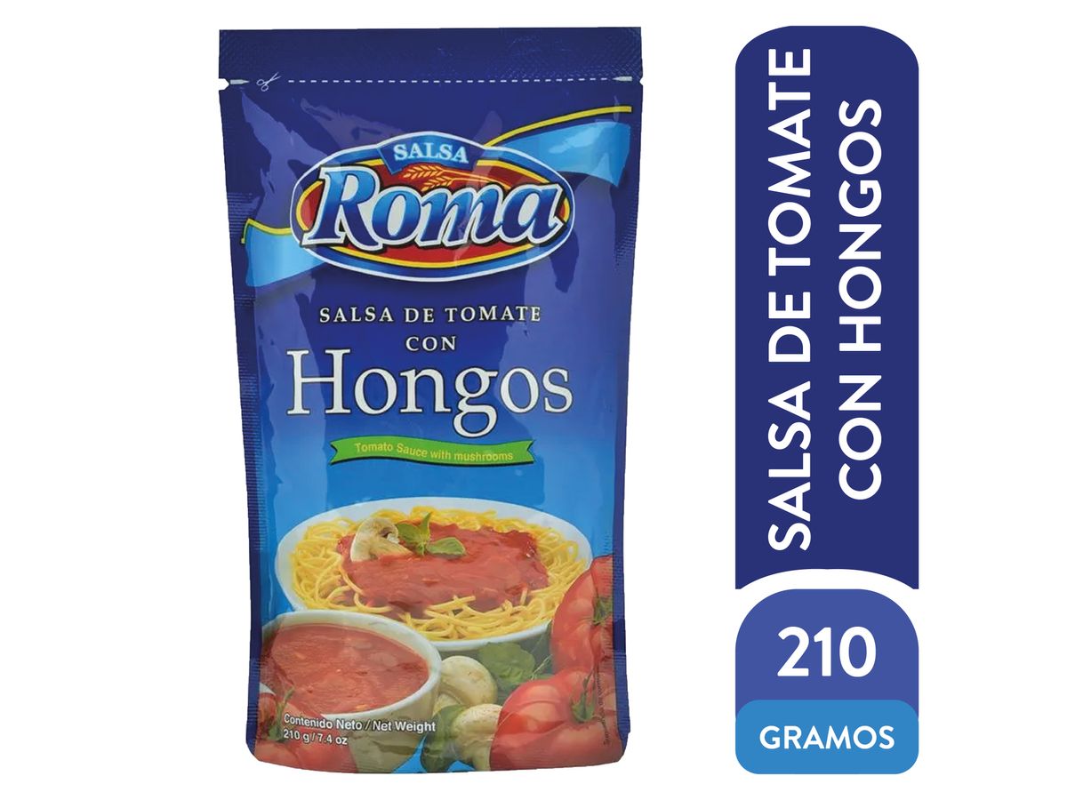 Salsita Roma de tomate hongos - 210 g