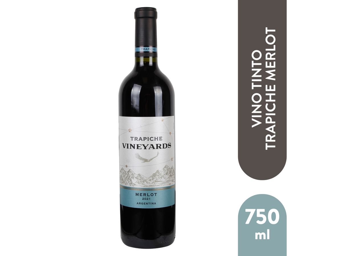 Vino tinto Trapiche vineyards merlot - 750 ml