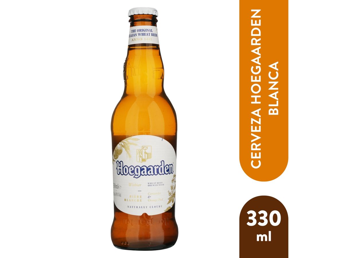 Cerveza Hoegaarden blanca botella - 330 ml