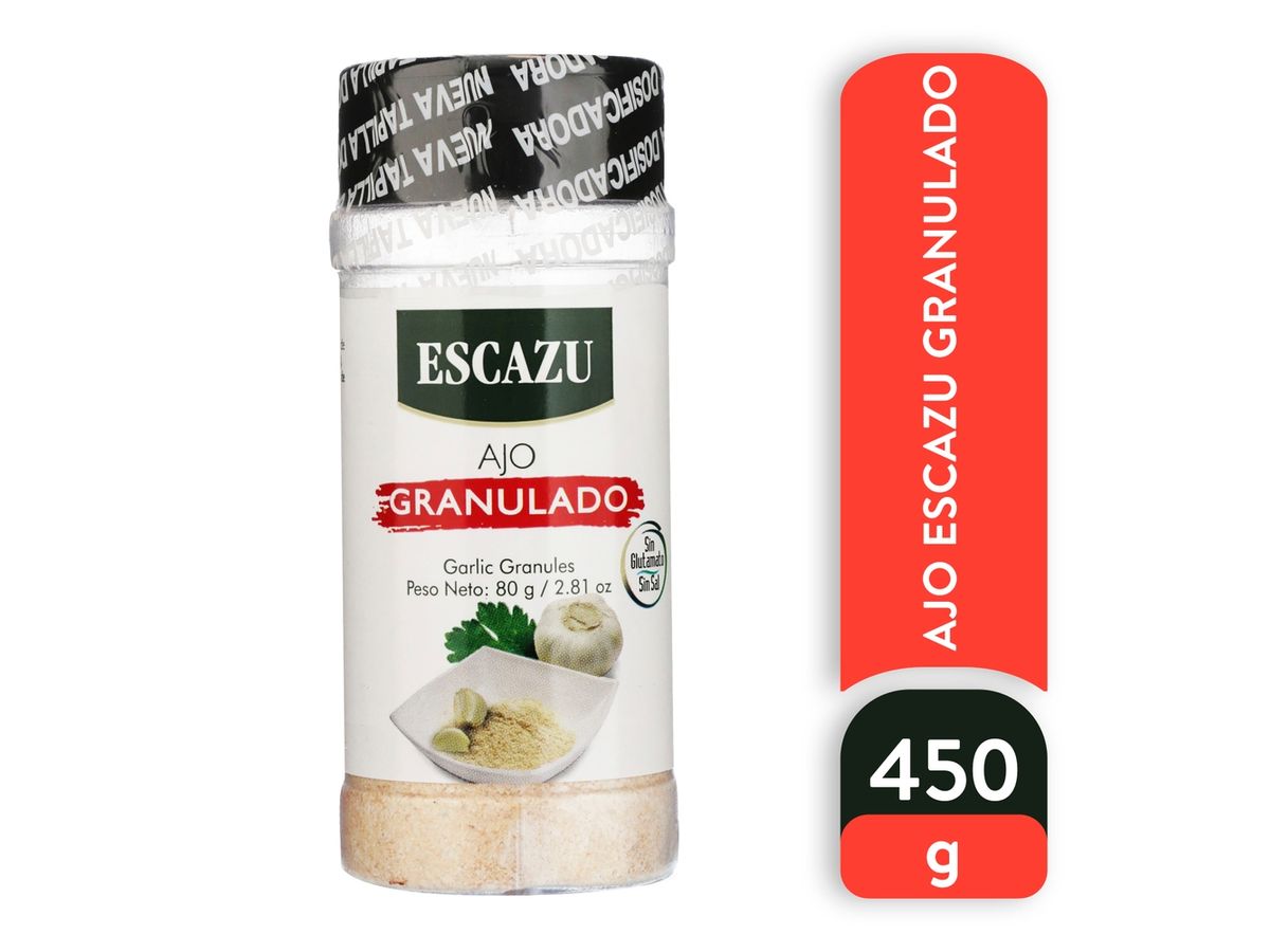 Ajo Escazu granulado Envase Plástico - 80 g